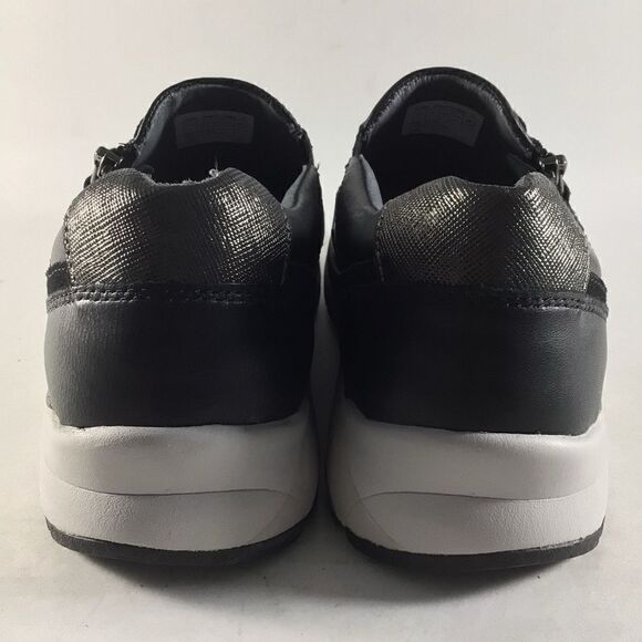 Aravon Pyper womens side zip shoes suede leather sneakers black size 5 2E - Picture 4 of 8